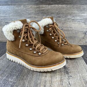 Cole Haan Boots Womens 9 B Grand Explore Hiker‎ Booties W20390 Brown Waterproof